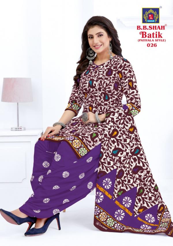 B.B Shah Batik Vol-1Cotton Designer Exclusive Ready made suit